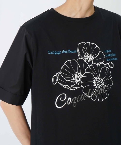 LUCA/LADY LUCK LUCA(ルカ/レディラックルカ)の「LC/LLL 天竺袖フラワープリントTシャツ(Tシャツ/カットソー・レディース・ブラック/オフホワイト・FREE)」の17枚目の写真