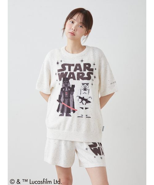 gelato pique(ジェラートピケ)の「【STAR WARS】【レディース】スムーズィーキャラクタージャガードプルオーバー(ルームウェア/パジャマ・レディース・ネイビー/クリーム/ミント・F)」の18枚目の写真