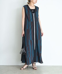 Eimee Law カウ柄デニムコラージュptヘムレースタイトスカート カウ柄デニムコラージュptヘムレースタイトスカート（スカート