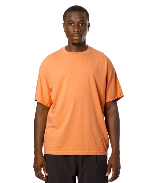 Sandinista(サンディニスタ)の「Overdyed Football Tee / 後染めフットボールTシャツ(Tシャツ/カットソー・メンズ・オレンジ系その他/ベージュ系その他/ホワイト/ネイビー・SMALL/MEDIUM/LARGE)」の4枚目の写真