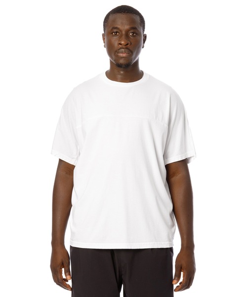 Sandinista(サンディニスタ)の「Overdyed Football Tee / 後染めフットボールTシャツ(Tシャツ/カットソー・メンズ・オレンジ系その他/ベージュ系その他/ホワイト/ネイビー・SMALL/MEDIUM/LARGE)」の2枚目の写真