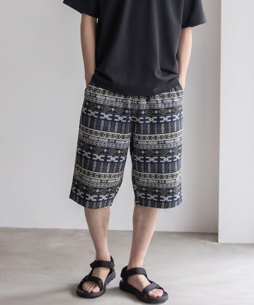 NAVY(ネイビー)の「【SARARI /サラリ】通気性 速乾 レーヨン総柄ステテコ(その他パンツ・メンズ・ネイビー系/サックスブルー系/ブラック系その他2/グリーン系その他/グレー系その他/ブラック系その他/グレー系その他2/ブラウン系その他・M/L/XL/XXL)」の7枚目の写真