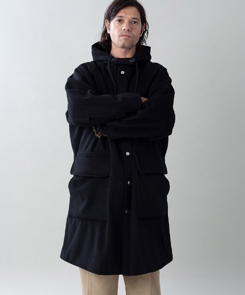 EGO TRIPPING(エゴトリッピング)の「mj11641-BURLY-COAT フードコート(616713)(その他アウター・メンズ・オリーブ/ブラック・48/46)」の3枚目の写真