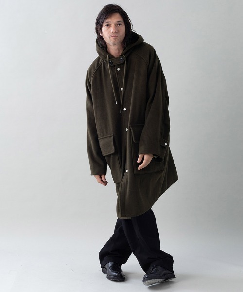EGO TRIPPING(エゴトリッピング)の「mj11641-BURLY-COAT フードコート(616713)(その他アウター・メンズ・オリーブ/ブラック・48/46)」の10枚目の写真