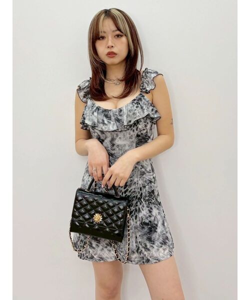 EVRIS（エヴリス）の「SUNNY MOTIF キルティングショルダーBAG（ショルダーバッグ・レディース・ブラック/ブルー/ホワイト・FREE）」の9枚目の写真