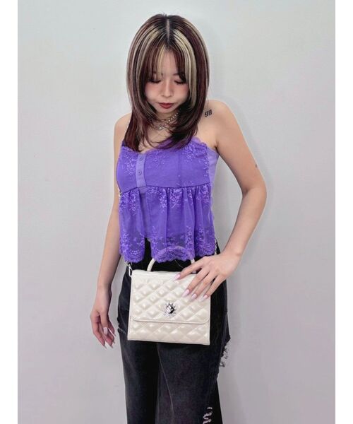 EVRIS（エヴリス）の「SUNNY MOTIF キルティングショルダーBAG（ショルダーバッグ・レディース・ブラック/ブルー/ホワイト・FREE）」の17枚目の写真