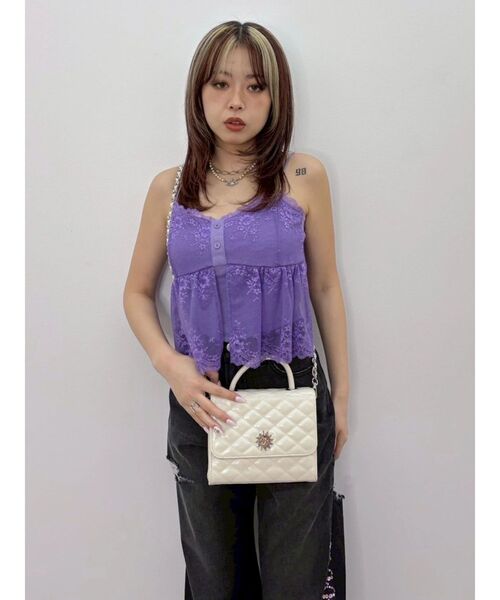 EVRIS（エヴリス）の「SUNNY MOTIF キルティングショルダーBAG（ショルダーバッグ・レディース・ブラック/ブルー/ホワイト・FREE）」の18枚目の写真