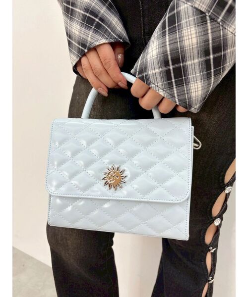 EVRIS（エヴリス）の「SUNNY MOTIF キルティングショルダーBAG（ショルダーバッグ・レディース・ブラック/ブルー/ホワイト・FREE）」の22枚目の写真