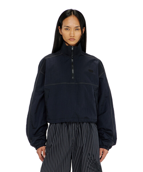 DIESEL(ディーゼル)の「ウィメンズ ジャケット G-ANOCK(ナイロンジャケット・レディース・ブラック/パープル・38/40/42/44)」の6枚目の写真