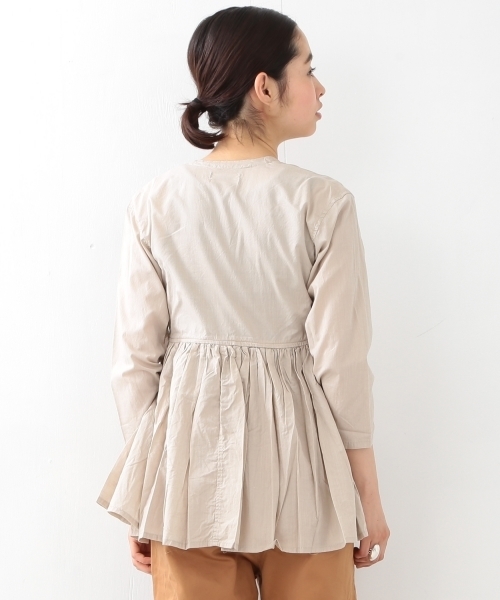 BEAMS BOY（ビームスボーイ）の「BEAMS BOY / シャンブレー カシュクール（シャツ/ブラウス・レディース・ホワイト/ベージュ/ブルー・ONE SIZE）」の18枚目の写真