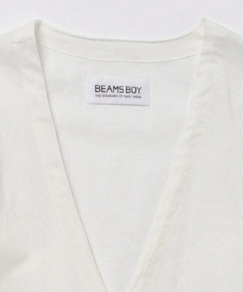 BEAMS BOY（ビームスボーイ）の「BEAMS BOY / シャンブレー カシュクール（シャツ/ブラウス・レディース・ホワイト/ベージュ/ブルー・ONE SIZE）」の16枚目の写真