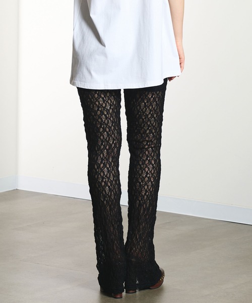 ROSE BUD（ローズバッド）の「LACE FLARE PANTS（その他パンツ・レディース・パープル/ブラック/ホワイト・ONE SIZE）」の18枚目の写真