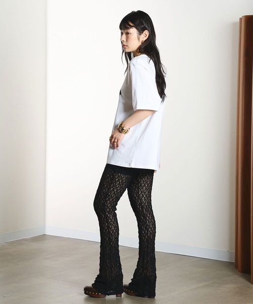 ROSE BUD（ローズバッド）の「LACE FLARE PANTS（その他パンツ・レディース・パープル/ブラック/ホワイト・ONE SIZE）」の20枚目の写真