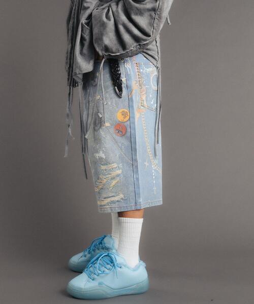 FR(13)NDS(フレンズ)の「FR(13)NDS/Trompel oeil Shorts(その他パンツ・メンズ・ブラック/ブルー・F)」の4枚目の写真
