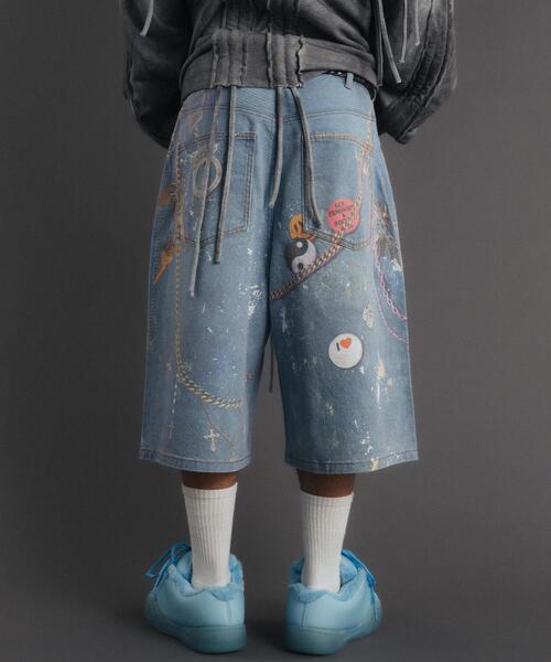 FR(13)NDS(フレンズ)の「FR(13)NDS/Trompel oeil Shorts(その他パンツ・メンズ・ブラック/ブルー・F)」の6枚目の写真