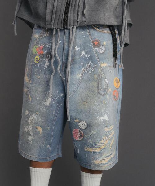 FR(13)NDS(フレンズ)の「FR(13)NDS/Trompel oeil Shorts(その他パンツ・メンズ・ブラック/ブルー・F)」の7枚目の写真