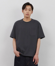 クロップボックスTシャツ（チャコール）