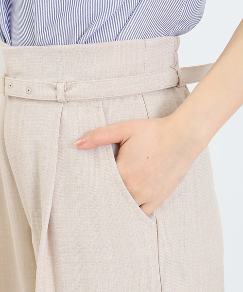 ASTORIA ODIER(アストリアオディール)の「ベルト付きワイドパンツ(その他パンツ・レディース・チャコールグレー/ベージュ/ネイビー・MEDIUM)」の20枚目の写真