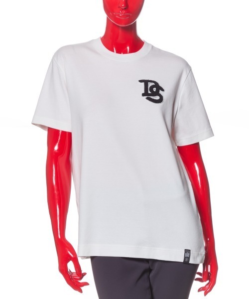 DOUBLE STANDARD CLOTHING(ダブルスタンダードクロージング)の「DSロゴ マイフライスTシャツ (WEB限定)(Tシャツ/カットソー・レディース・ブラック/オフホワイト/ピンク・FREE)」の4枚目の写真