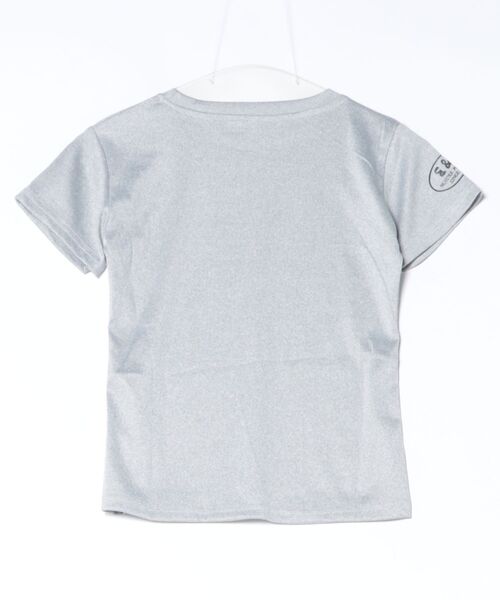 AsheKsha（アシクシャ）の「前プリント半袖Tシャツ　ストライブ柄Tシャツ（Tシャツ/カットソー・レディース・ホワイト/グレー・M）」の11枚目の写真