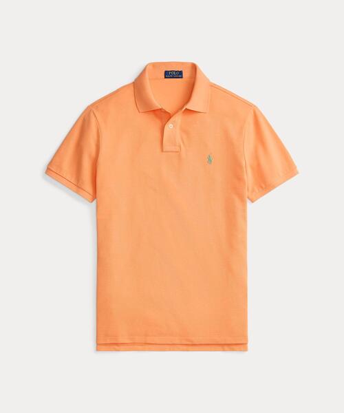 POLO RALPH LAUREN(ポロ ラルフ ローレン)の「カスタム スリム フィット メッシュ ポロシャツ(ポロシャツ・メンズ・オレンジ・L/S)」の2枚目の写真