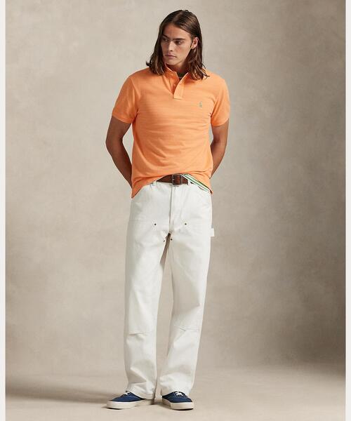POLO RALPH LAUREN(ポロ ラルフ ローレン)の「カスタム スリム フィット メッシュ ポロシャツ(ポロシャツ・メンズ・オレンジ・L/S)」の3枚目の写真