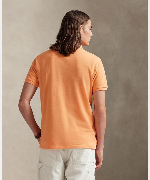 POLO RALPH LAUREN(ポロ ラルフ ローレン)の「カスタム スリム フィット メッシュ ポロシャツ(ポロシャツ・メンズ・オレンジ・L/S)」の4枚目の写真