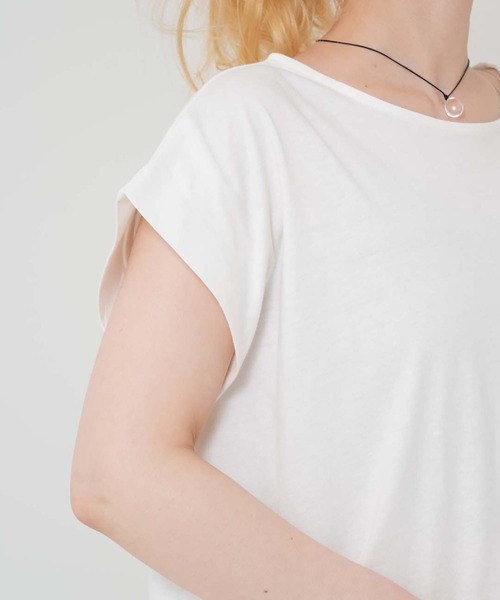 HEART MARKET(ハートマーケット)の「汗染み防止 裾レースT(Tシャツ/カットソー・レディース・ホワイト/ブラック/グレー/チャコール・FREE)」の9枚目の写真