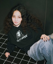 X-girl x NO COFFEE SWEAT HOODIE