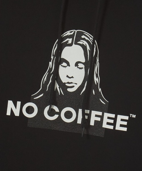 X-girl(エックスガール)の「X-girl x NO COFFEE SWEAT HOODIE(パーカー・レディース・ブラック/アッシュ・L/S/M)」の13枚目の写真