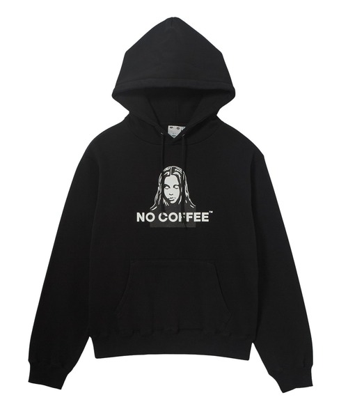 X-girl(エックスガール)の「X-girl x NO COFFEE SWEAT HOODIE(パーカー・レディース・ブラック/アッシュ・L/S/M)」の10枚目の写真