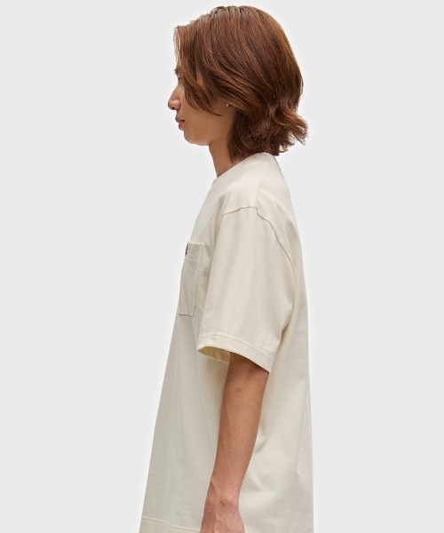 FRED PERRY(フレッドペリー)の「Relaxed T-Shirt/リラックスTシャツ(Tシャツ/カットソー・メンズ・カーキ/ダークネイビー/ホワイト/グレイッシュブルー/ネイビー/ブラック/ベージュ・L/XL/S/M)」の21枚目の写真