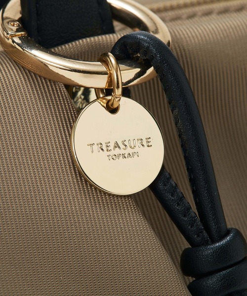 TREASURE TOPKAPI(トレジャートプカピ)の「【TREASURE TOPKAPI】Lien リヤン タックシルエット 2WAY トートバッグ / 軽量 / A4対応(トートバッグ・レディース・ブラック/ベージュ/カーキ・FREE)」の7枚目の写真
