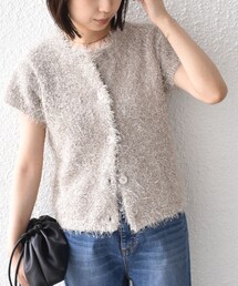 SHIPS Colors:〈手洗い可能〉フェザー クルーネック 2WAY ニット◇