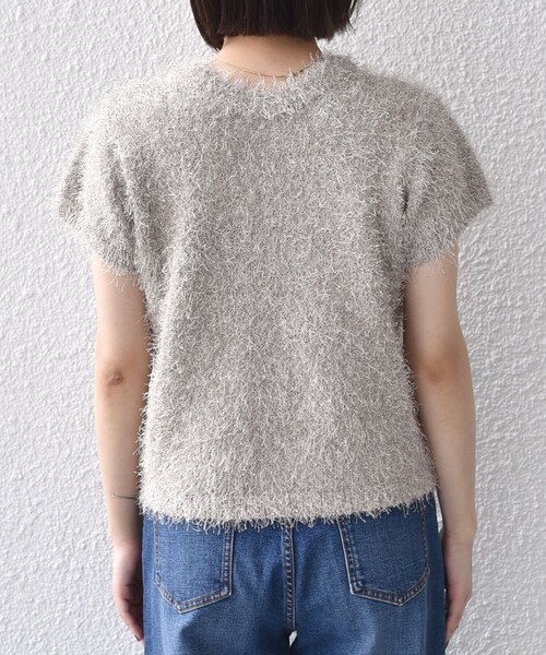 SHIPS Colors(シップス カラーズ)の「SHIPS Colors:〈手洗い可能〉フェザー クルーネック 2WAY ニット◇(ニット/セーター・レディース・ベージュ/ネイビー/ブラウン・ONE SIZE)」の16枚目の写真