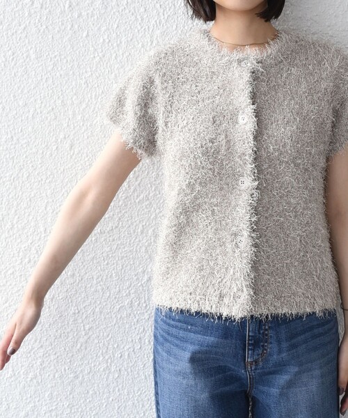 SHIPS Colors(シップス カラーズ)の「SHIPS Colors:〈手洗い可能〉フェザー クルーネック 2WAY ニット◇(ニット/セーター・レディース・ベージュ/ネイビー/ブラウン・ONE SIZE)」の17枚目の写真