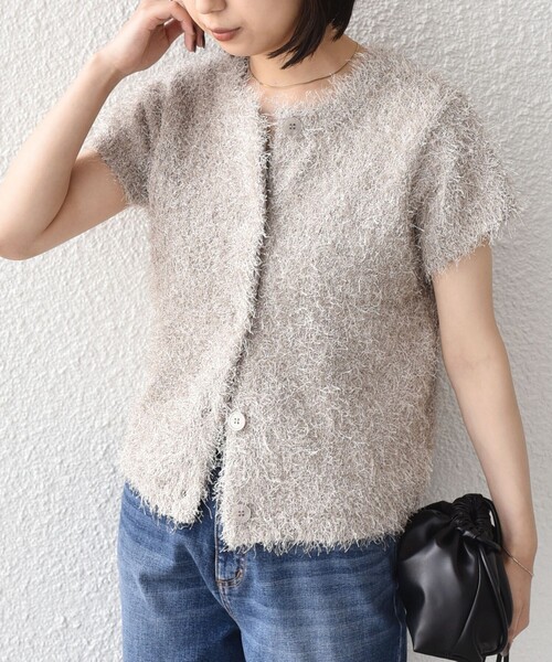 SHIPS Colors(シップス カラーズ)の「SHIPS Colors:〈手洗い可能〉フェザー クルーネック 2WAY ニット◇(ニット/セーター・レディース・ベージュ/ネイビー/ブラウン・ONE SIZE)」の22枚目の写真