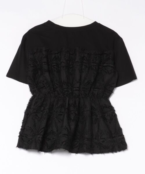 lodie(ロディ)の「ジャガードビスチェ・レイヤード風T(Tシャツ/カットソー・レディース・アイボリー/ブラック・FREE)」の17枚目の写真