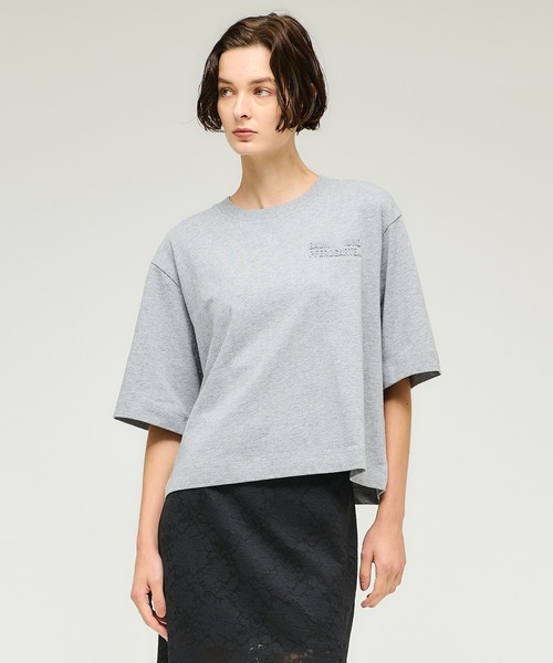 BAUM UND PFERDGARTEN(バウムウンドヘルガーデン)の「BAUM UND PFERDGARTEN / ジアナTシャツ(Tシャツ/カットソー・レディース・ライトグレー/ホワイト・SMALL)」の6枚目の写真