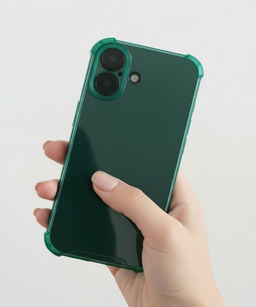 Fun & Daily(ファンアンドデイリー)の「Clear Color iPhone 16 17 Pro ProMax Case / アイフォンカラーケース(スマホケース/カバー・レディース・グリーン/ブラック/クリア/イエロー/オレンジ/パープル・iPhone 17 Pro/iPhone 17/iPhone 16/iPhone 17 Pro Max/iPhone 16 Pro)」の3枚目の写真