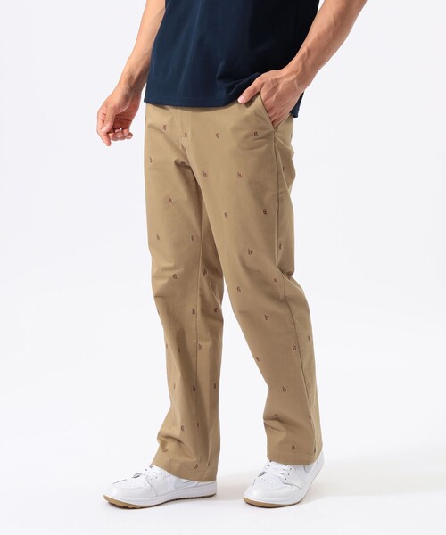 BEAMS GOLF(ビームスゴルフ)の「ORANGE LABEL / B-Teeロゴ刺繍 ストレッチ パンツ(その他パンツ・メンズ・ベージュ/ネイビー・SMALL/LARGE/X-LARGE)」の1枚目の写真