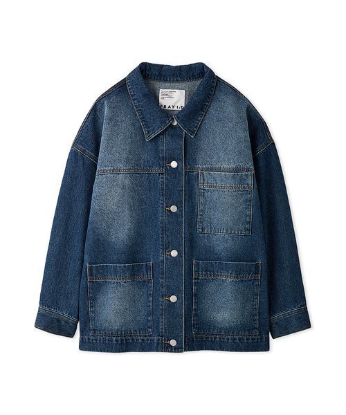 FRAY I.D(フレイアイディー)の「カバーオールデニムジャケット(デニムジャケット・レディース・ブルー/ブラウン/インディゴブルー・1/0)」の18枚目の写真