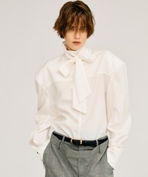 PRANK PROJECT | 【2026Autumn Pre-Order】ハイネックパワショルシャツ / High-Neck Power Shoulder Shirt(シャツ/ブラウス)