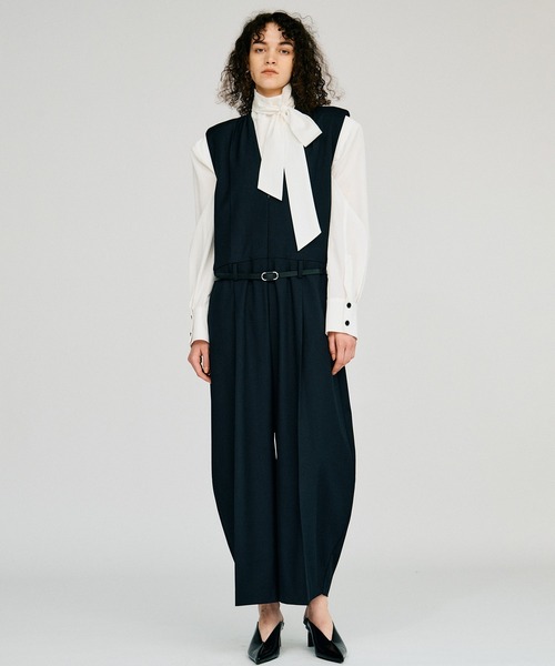 PRANK PROJECT(プランクプロジェクト)の「【2026Autumn Pre-Order】ハイネックパワショルシャツ / High-Neck Power Shoulder Shirt(シャツ/ブラウス・レディース・ブラック/ボルドー/ホワイト・FREE)」の17枚目の写真