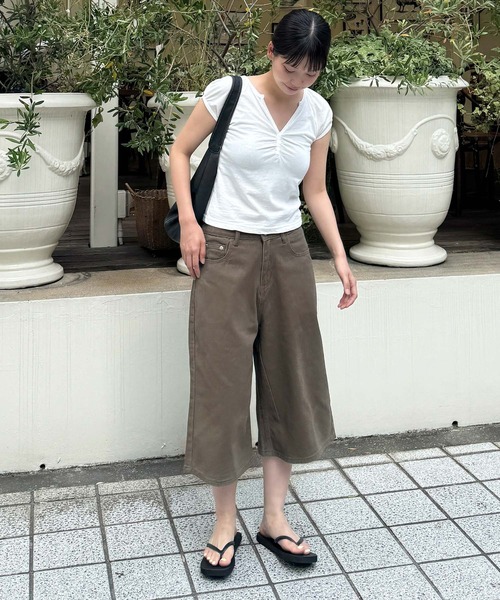 CANAL JEAN(キャナルジーン)の「diggity ツイルバミューダパンツ(その他パンツ・レディース・カーキ/ブラック・SMALL/MEDIUM)」の11枚目の写真