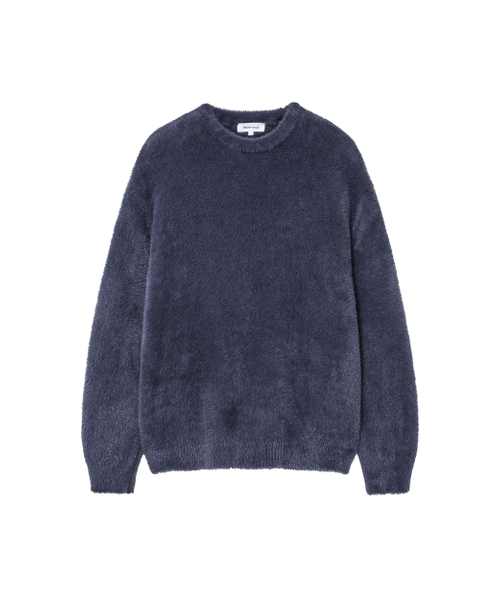MISEKISEOUL MEN(ミセキソウルメンズ)の「Hairy crewneck knit NAVY(ニット/セーター・メンズ・その他・1/2/3)」の2枚目の写真