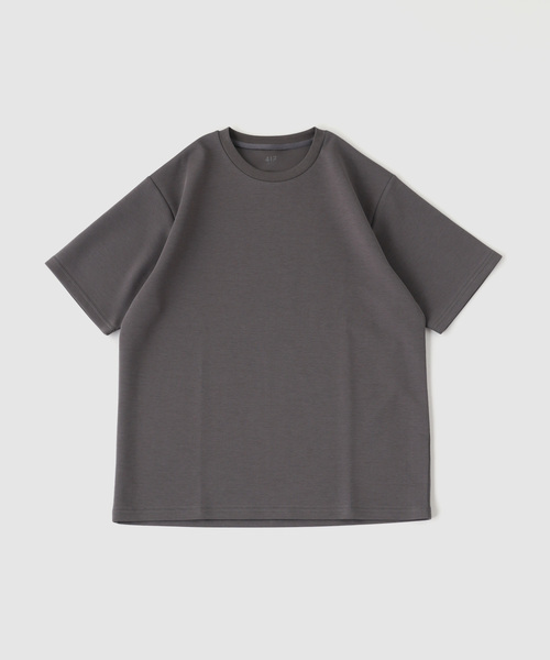 417 EDIFICE(フォーワンセブンエディフィス)の「utility everyday Tシャツ LIGHT ”接触冷感&アンチピリング” | 追加(Tシャツ/カットソー・メンズ・ホワイト/ブラック/チャコールグレー/ライトグレー・SMALL/MEDIUM/LARGE/X-LARGE)」の3枚目の写真