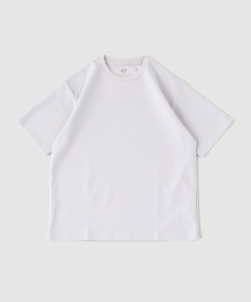 417 EDIFICE(フォーワンセブンエディフィス)の「utility everyday Tシャツ LIGHT ”接触冷感&アンチピリング” | 追加(Tシャツ/カットソー・メンズ・ホワイト/ブラック/チャコールグレー/ライトグレー・SMALL/MEDIUM/LARGE/X-LARGE)」の4枚目の写真