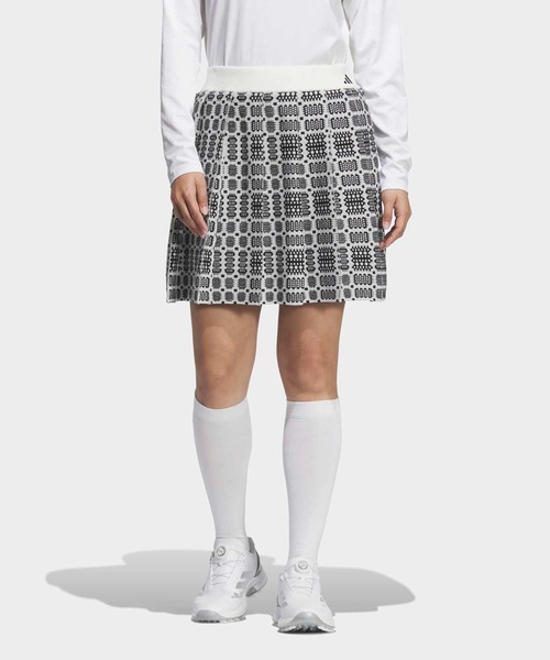 adidas(アディダス)の「トラディショナルパターン ニットスカート【adidas Golf/アディダスゴルフ】(スカート・レディース・ホワイト・XX-LARGE/LARGE/SMALL/X-LARGE/MEDIUM/X-SMALL)」の1枚目の写真