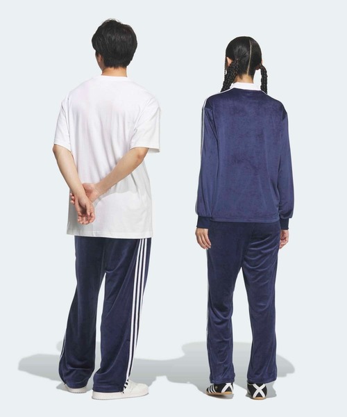 adidas(アディダス)の「FB TPベロア / ファイヤーバード トラックパンツ ベロア / ジャージ / アディダスオリジナルス adidas Originals(その他パンツ・メンズ・ブルー・XX-LARGE/XX-SMALL/3XL/LARGE/MEDIUM/SMALL/X-LARGE/X-SMALL)」の3枚目の写真